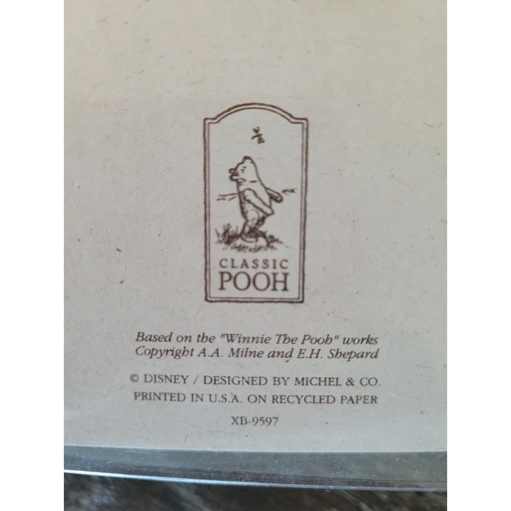 Classic Pooh Christmas Cards Michel &‎ Co New Sealed Stationery Set #HH